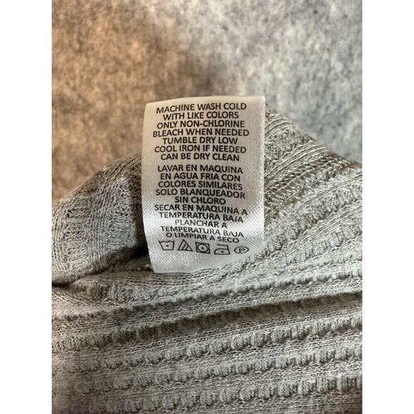 Chaser Waffle Knit Lightweight Womens Gray Pullover Hoodie - Small - Picture 6 of 8